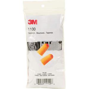3M VP1100 Ear Plugs Without Cord Tapered, 5 Pk | AJ2GPT 49U065