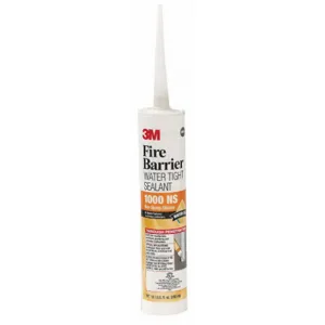 3M 1000-N/S-10.1OZ Firestop Sealant, 10 Oz Cartridge, Up to 3 Hr Fire Rating, Gray | CF2DXZ 3BE35