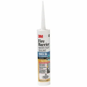 3M 1003-S/L-10.1OZ Firestop Sealant, 10 Oz Cartridge, Up to 3 Hr Fire Rating, Gray | CF2DXY 2JDE9