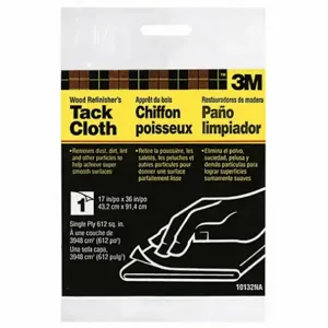 3M 10132 Tack Cloth 17x36in Single Ply, 48 Pk | AB9WQT 2FWL9