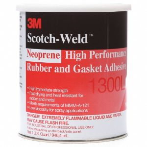 3M 1300 Low Viscosity Neoprene Gasket Adhesive, -30 to 300 Deg F Temp. Range | CE9XYD 2RUE3