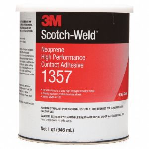 3M 1357 Contact Adhesive, 5 Oz, Neoprene, High Performance, Green | CF2LUT 5E130