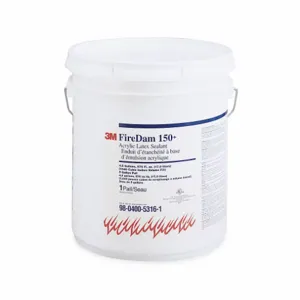 3M 150+ Firestop Caulk, 4.5 gal Pail, Up to 3 Hr Fire Rating, Limestone | CF2DYZ 2UYD1