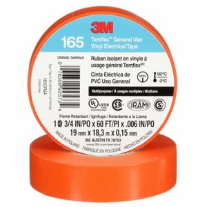 3M 165OR4A Isolierendes Isolierband, Temflex„, 165, Vinyl, 3/4 Zoll x 60 Fuß | CN7WLV 61CF53