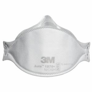 3M 1870+ Disposable Respirator, Level 3, Flat-Fold, M Mask Size, Dual, Non-Adj, 20 PK | CN7VLF 49U069