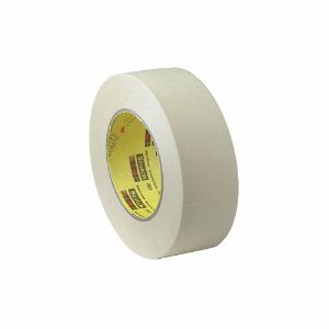 3M 232 Paper Masking Tape, Rubber Tape Adhesive, 4.4 mil Thick, 12 mm X 55 m, Tan | CE9UBT 26CV19
