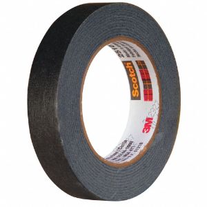 3M 2510 Paper Masking Tape, Rubber Tape Adhesive, 6.7 mil Thick, 24 mm X 55 m, Black | CE9UAU 48UV67