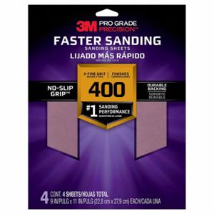 3M 26400PGP-4 Sandpaper Sheet, 9 Inch Width X 11 Inch Length, Ceramic, 400 Grit | CN7WEH 804CU6