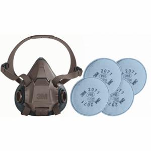 3M 29WT65-4MH55 Halbmasken-Atemschutzmasken-Set, 4 Kartuschen im Lieferumfang enthalten, P95-Filter, Silikon, S-Maskengröße | CN7UQY 277ME6