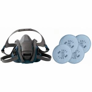3M 29WT69-4MH55 Half Mask Respirator Kit, 4 Cartridges Included, P95 Filter, Silicone, M Mask Size | CN7UPR 277MT8