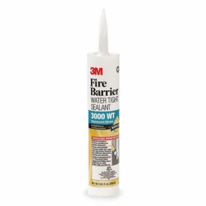 3M 3000WT-10.1OZ Firestop Sealant, 10 Oz Cartridge, Up to 4 Hr Fire Rating, Gray | CF2DXV 5PB37