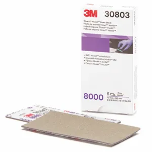 3M 30803 Abrasive Sheet, Foam, 70mm x 140 mm, 5 Pk | CF2UGE 55EE15