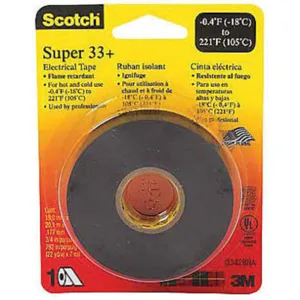 3M 33-1-1/2x44FT Electrical Tape 1-1/2 x 44 Feet 7 Mil, 100 Pk | AB9XAZ 2FYL6