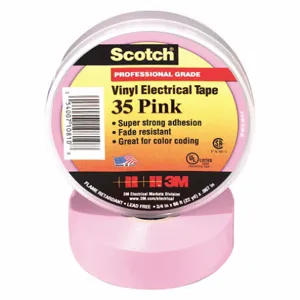 3M 35-Pink-3/4x66FT Insulating Electrical Tape, Scotch, 35, Vinyl, 3/4 Inch x 66 ft | CN7WHV 437L07