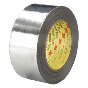 3M 363 Aluminium Glass Foil Tape, Silicone, 7.3 mil Thick, 1 Inch X 36 Yard, Silver, 36 Pk | CF2TPW 29WR92
