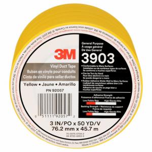 3M 3903 Duct Tape 2 x 50 yard 6.3 mil Yellow Vinyl | AA6ZFX 15F776