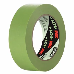 3M 401+ Paper Masking Tape, Rubber Tape Adhesive, 6.7 mil Thick, 6 mm X 55 m, Green, 96 Pk | CE9UAM 52JE76