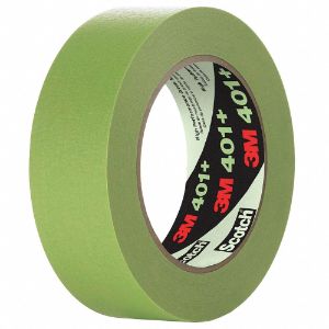 3M 401+ Paper Masking Tape, Rubber Tape Adhesive, 6.7 mil Thick, 96 mm X 55 m, Green, 8 Pk | CE9UAJ 52JE78