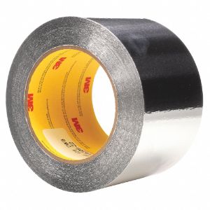 3M 425 Aluminium Shielding Foil Tape, Acrylic, 4.6 mil Thick, 76 mm X 55 m, Silver, 12 Pk | CF2TME 54EN43