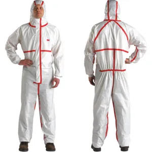 3M 4565-BLK-XL Hooded Coverall White/red Xl, 25 Pk | AC4WRT 30Z018