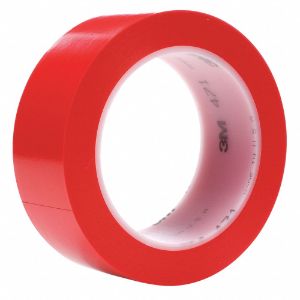 3M 471 Light-Duty Duct Tape, 1.5 Inch X 37 Yard, 5.2 mil Thick, Red Vinyl | CE9YGH 48UT80