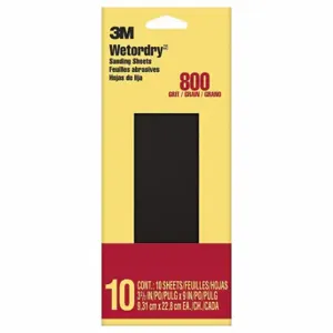 3M 5922-18-CC Sandpaper Sheet, 3 5/8 Inch Width X 9 Inch Length, Silicon Carbide, 800 Grit | CN7WDV 804CV8