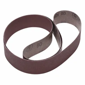 3M 33067 Sanding Belt 2 Inch W x 72 Inch Length AO 80GR, 50 Pk | AC2EEL 2JDZ8