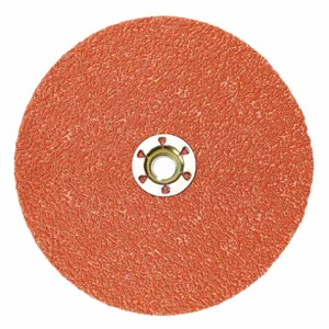 3M 987C Fiber Disc, Ceramic, Coated, 7 Inch Disc Diameter, No Hole Mounting Hole Size | CF2GJK 40LE63