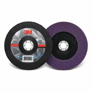 3M 60440351595 Flap Disc, Ceramic Grain, 7 Inch Disc Diameter, 120 Abrasive Grit | CF2DTE 498Y07