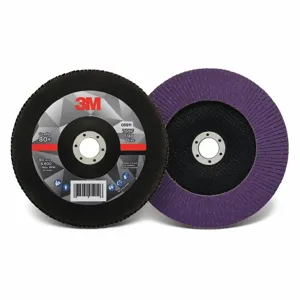 3M 60440351447 Flap Disc, Ceramic Grain, 7 Inch Disc Diameter, 80 Abrasive Grit | CF2DRB 498X94