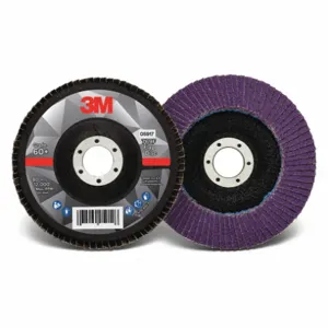 3M 60440351504 Flap Disc, Ceramic Grain, 5 Inch Disc Diameter, 60 Abrasive Grit | CF2DTX 498Y01