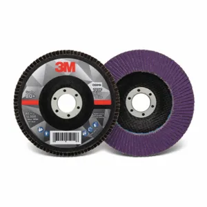 3M 60440351520 Flap Disc, Ceramic Grain, 5 Inch Disc Diameter, 80 Abrasive Grit | CF2DTN 498Y03