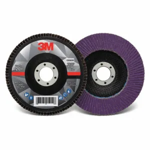 3M 60440351611 Flap Disc, Ceramic Grain, 5 Inch Disc Diameter, 120 Abrasive Grit | CF2DUF 498Y09