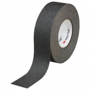 3M 610 Solid Black Anti-Slip Tape, 3 Inch x 60.0 Feet, 60 Grit Aluminium Oxide | CE9FZL 54DF19