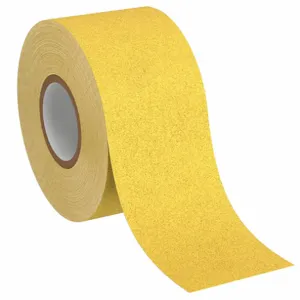 3M 630-1X60 Solid Yellow Anti-Slip Tape, 1 Inch x 60.0 Feet, 60 Grit Aluminium Oxide | CE9FYH 35XN36