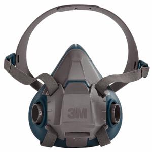 3M 6501 Half Mask Respirator, Rugged Comfort 6500, 0 Cartridges Included, Silicone, S Mask Size | CN7URG 29WT65