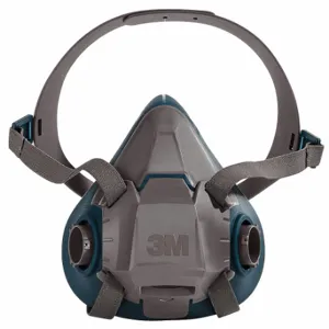 3M 6501 Half Mask Respirator, Rugged Comfort 6500, 0 Cartridges Included, Silicone, S Mask Size | CN7URG 29WT65