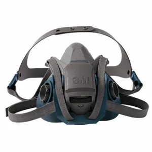 3M 6503QL Half Mask Respirator, Rugged Comfort 6500, 0 Cartridges Included, Silicone, L Mask Size | CN7URD 29WT70