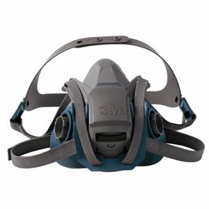 3M 6501QL Halbmasken-Atemschutzmaske, Rugged Comfort 6500, 0 Kartuschen im Lieferumfang enthalten, Silikon, S-Maskengröße | CN7URF 29WT68