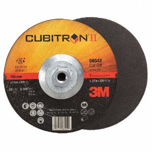 3M 66542 Ceramic Depressed Center Wheels, 7 Inch, 5/8 -11 Inch Arbor Hole Size | CF2NBE 22PA42