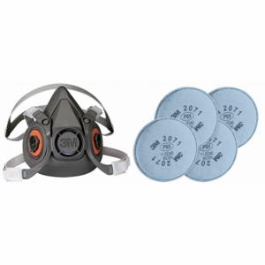 3M 6AP71-4MH55 Half Mask Respirator Kit, 4 Cartridges Included, P95 Filter, Thermoplastic Elastomer | CN7UPV 277NR4