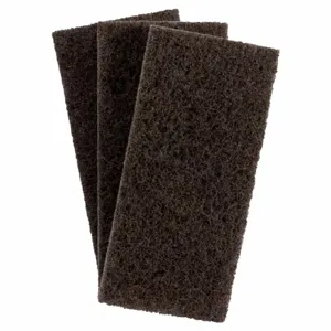 3M 8541 Heavy Duty Pad Brown 10l x 4-5/8 W, 5 Pk | AA9CQP 1CJ85