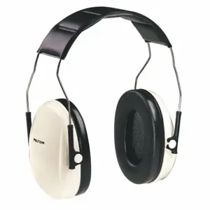 3M H6A/V Ear Muffs Over-the-head Beige/black 21db | AC4LYV 30F059