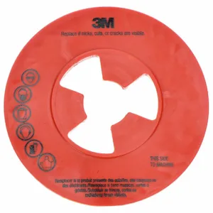 3M 80514 Disc Pad Ribbed Face Plate 7 Inch Diameter, 10 Pk | AB9JNC 2DKK6