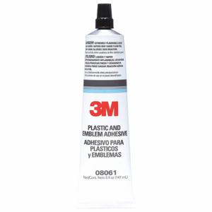 3M 08061 Clear Plastic and Emblem Adhesive, 5 Oz, Tube, Fleet and Vehicle, 6 Pk | CF2MTH 5LTL2