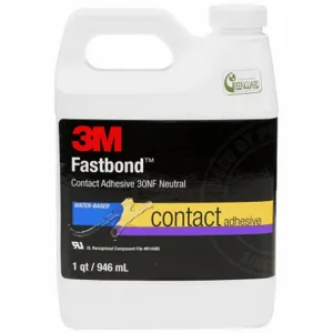 3M 21180 Water Based Contact Adhesive, 1 qt, Nonflammable, Neutral | CE9BWY 3XH47