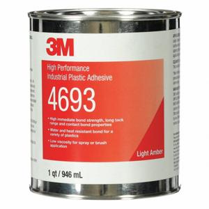 3M 4693 Clear Plastic Adhesive, 5 Oz, Can, General Purpose, 36 Pk | CF2MTK 2GKL6