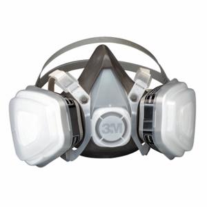 3M 51P71 Half Mask Respirator Kit, 5000, 4 Cartridges Included, Thermoplastic Elastomer | CN7UQP 4MH60