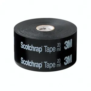 3M 51-UNPRINTED-6x100FT Electrical Tape 6 x 100ft 20 Mil Black, 4 Pk | AB9KZV 2DTF6