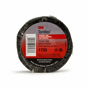 3M 1755 3/4X60 Splicing Tape 3/4 x 60 Feet 15 Mil Black | AE2NYY 4YT85